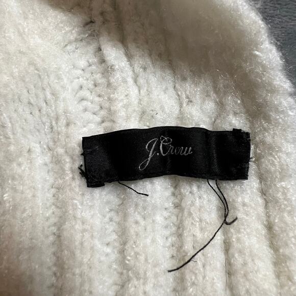 J. Crew Chunky Cable Knit Scarf Cozy Boho Cottagecore Outerwear Layers Winter - Picture 3 of 4